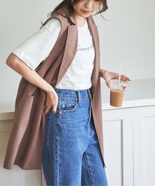 WEGO（ウィゴー）の「WEGO/テーラードベスト（ベスト・レディース・ブラック/ブラウン・FREE）」の9枚目の写真