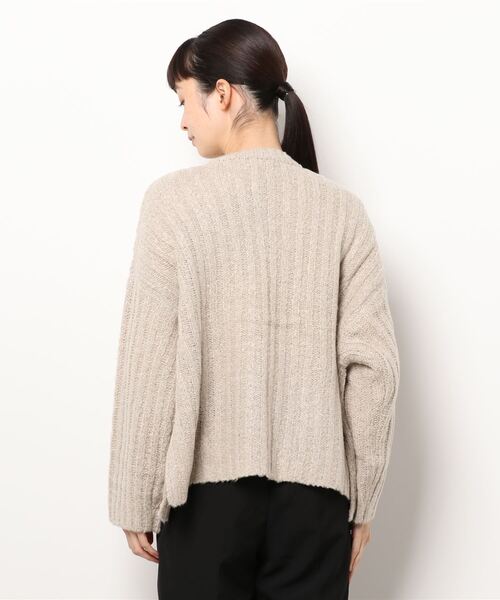 Samansa Mos2（サマンサ モスモス）の「リブ編みニットカーデ