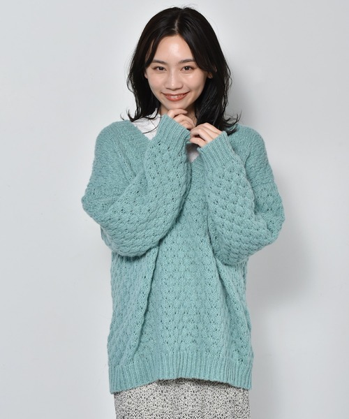 ポコポコvネックニット ニット セーター Retro Girl レトロガール のファッション通販 Zozotown