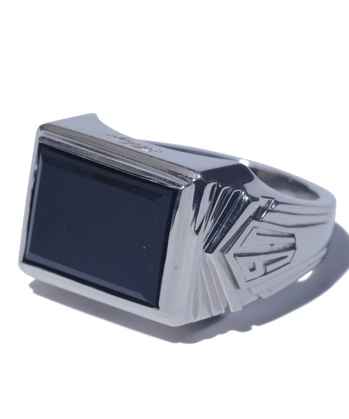 XLARGE(エクストララージ)の「ONYX RING XL1991 SV925(リング・メンズ・シルバー/ゴールド・19号/13号/15号/17号/19)」の2枚目の写真