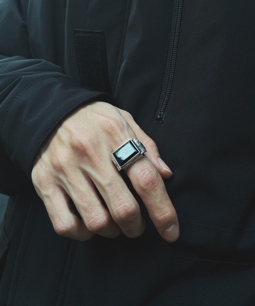 XLARGE(エクストララージ)の「ONYX RING XL1991 SV925(リング・メンズ・シルバー/ゴールド・19号/13号/15号/17号/19)」の12枚目の写真