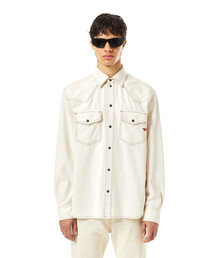 DIESEL | DIESEL SS22 メンズ デニムシャツ ホワイトデニムシャツ(シャツ/ブラウス)