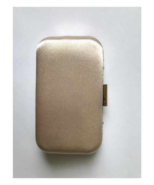 Cupid Heart（キューピッドハート）の「【Cupid Heart】結婚式バッグ　ビジューパールハードクラッチバッグ（クラッチバッグ・レディース・ベージュ・MEDIUM）」の12枚目の写真