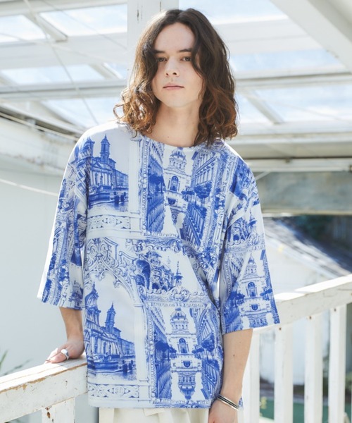 CASPER JOHN(キャスパージョン)の「Full front sublimation transfer graphic big T-shirts/フルフロントサブリメイショントランスファーグラフィックビッグT(Tシャツ/カットソー・メンズ・その他1/その他2/その他3/その他4/その他5/その他6・SMALL/MEDIUM/LARGE)」の1枚目の写真