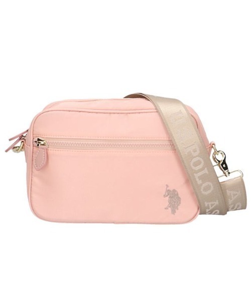 U.S. POLO ASSN.（ユーエスポロアッスン）の「【U.S. POLO ASSN.】 ユーエスポロアッスン　リサイクルナイロン　ショルダーバッグ　USPA-2606（ショルダーバッグ・レディース・ブラック/ベージュ/カーキ/ホワイト×ブラック/ホワイト系その他/ライトピンク/ライトブルー/グレー/イエロー/ネイビー/ブラック系/ベージュ系/ネイビー系・FREE）」の13枚目の写真