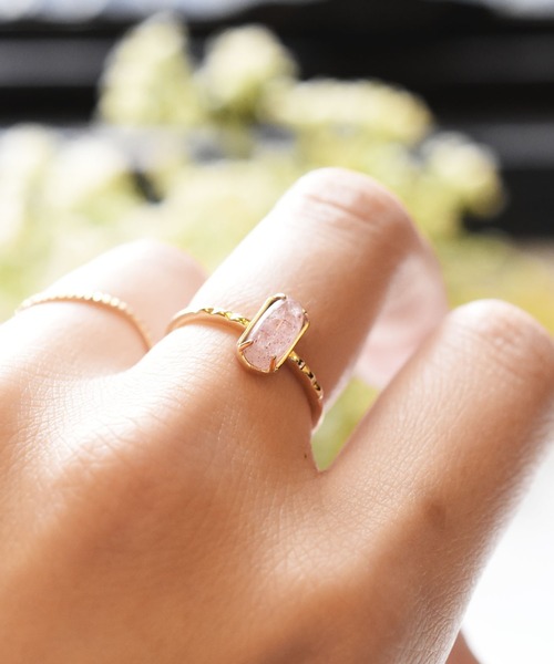 Juvelia ストロベリークォーツ　K10リング Juvelia ストロベリークォーツ K10リング Juvelia ストロベリー