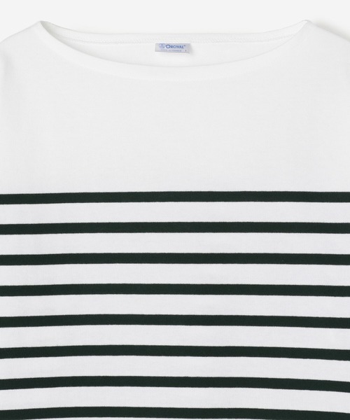 ORCIVAL（オーシバル）の「ORCIVAL | ラッセルフレンチセーラードロップショルダーTシャツ WOMEN（Tシャツ/カットソー・レディース・ブルー系その他5/ブルー系その他/グリーン系その他・1）」の13枚目の写真