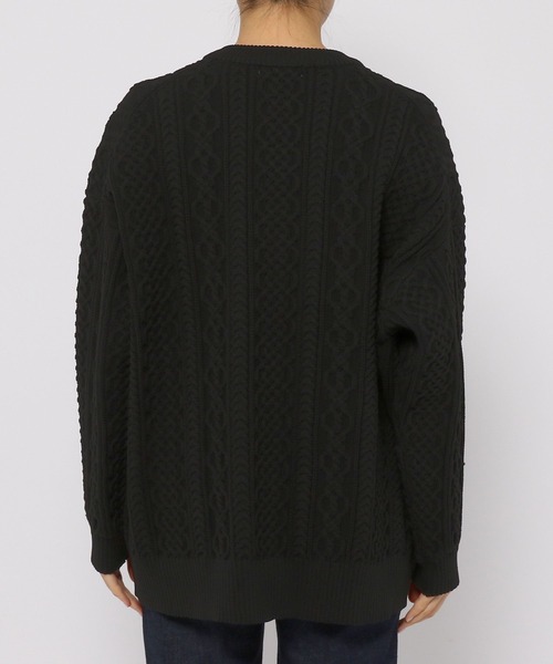 PAGEBOY（ページボーイ）の「マシュマロケーブルカーディガン2（ニット/セーター・レディース・ブラック/オフホワイト/イエロー/ブルー/グリーン・FREE）」の20枚目の写真