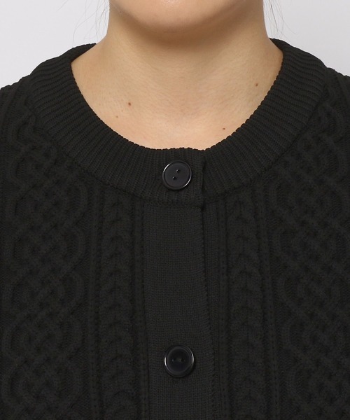 PAGEBOY（ページボーイ）の「マシュマロケーブルカーディガン2（ニット/セーター・レディース・ブラック/オフホワイト/イエロー/ブルー/グリーン・FREE）」の21枚目の写真