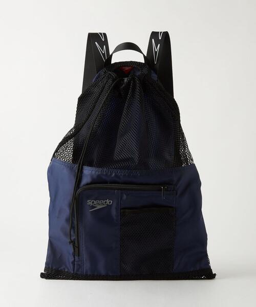 Speedo(スピード)の「【別注】<SPEEDO×green label relaxg> SPEEDO×GLR ナップサック(バックパック/リュック・キッズ・ブラック/ネイビー・FREE)」の2枚目の写真