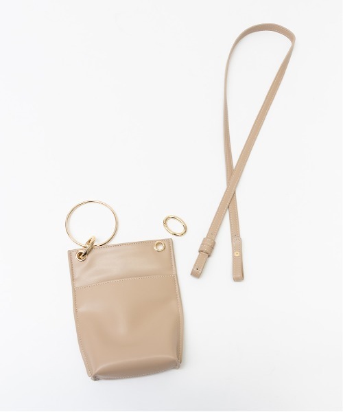 RANDA（ランダ）の「バングルリング2WAYミニポシェット（ショルダーバッグ・レディース・ホワイト/ブラック/ベージュ/ブラウン/ピンク/ブルー・FREE）」の12枚目の写真