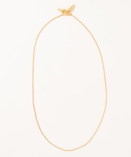 ulu(ウル)の「Tie snake chain long Necklace(ネックレス・レディース・ゴールド・ONE SIZE)」の1枚目の写真