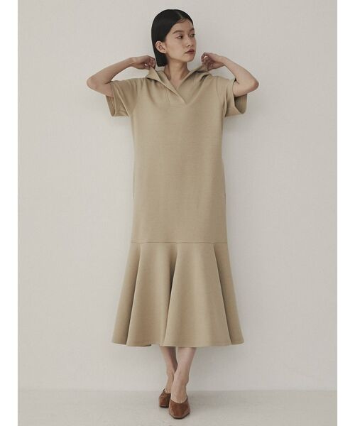 COTORICA（コトリカ）の「ショートスリーブマーメイドフードワンピース（ワンピース・レディース・ブラック/ネイビー/ベージュ・SMALL/MEDIUM）」の11枚目の写真