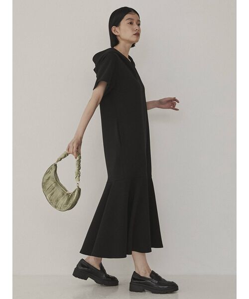 COTORICA（コトリカ）の「ショートスリーブマーメイドフードワンピース（ワンピース・レディース・ブラック/ネイビー/ベージュ・SMALL/MEDIUM）」の13枚目の写真