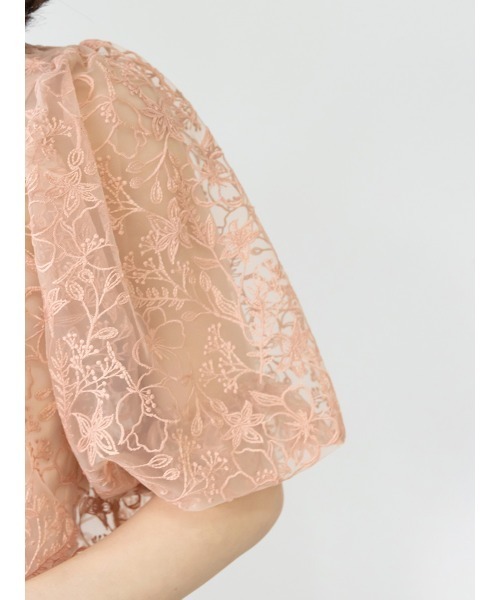 RANDA（ランダ）の「オリジナルフラワー刺繍ブラウス（シャツ/ブラウス・レディース・ピンク/ブルー/ブラウン・FREE）」の16枚目の写真