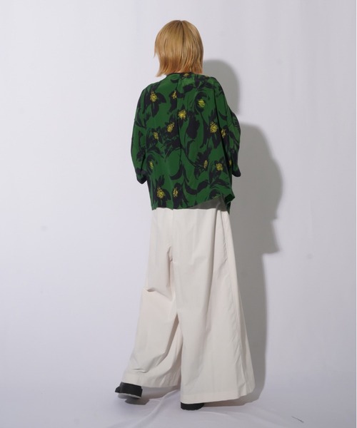 malla（マーラ）の「malla マーラ イペカビスコースブラウス（シャツ/ブラウス・レディース・ブラック/グリーン・FREE）」の12枚目の写真