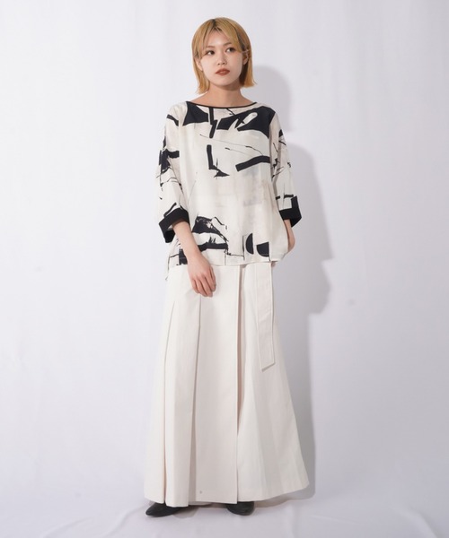 malla（マーラ）の「malla マーラ イペカビスコースブラウス（シャツ/ブラウス・レディース・ブラック/グリーン・FREE）」の13枚目の写真