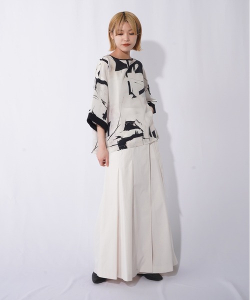 malla（マーラ）の「malla マーラ イペカビスコースブラウス（シャツ/ブラウス・レディース・ブラック/グリーン・FREE）」の14枚目の写真