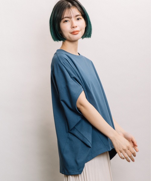 refinedworks（リファインドワークス）の「バンザイPO（Tシャツ/カットソー・レディース・ブラック/ベージュ/ブルー・FREE）」の22枚目の写真