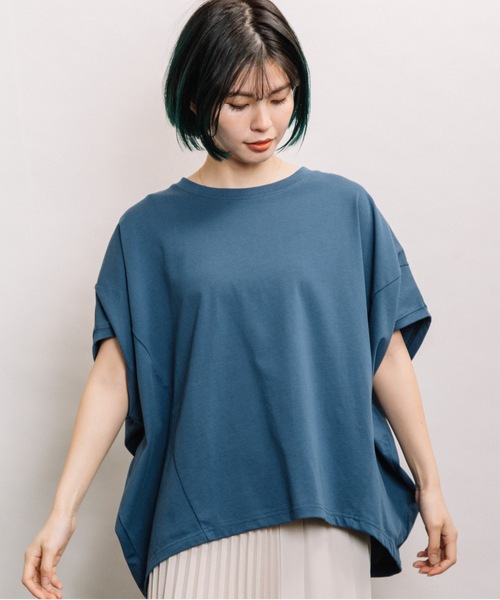 refinedworks（リファインドワークス）の「バンザイPO（Tシャツ/カットソー・レディース・ブラック/ベージュ/ブルー・FREE）」の7枚目の写真