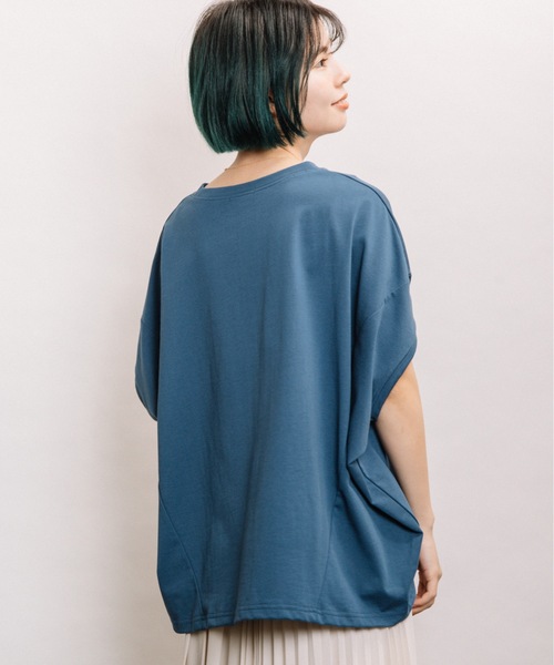 refinedworks（リファインドワークス）の「バンザイPO（Tシャツ/カットソー・レディース・ブラック/ベージュ/ブルー・FREE）」の8枚目の写真