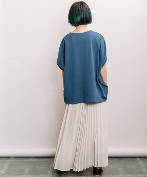 refinedworks（リファインドワークス）の「バンザイPO（Tシャツ/カットソー・レディース・ブラック/ベージュ/ブルー・FREE）」の14枚目の写真