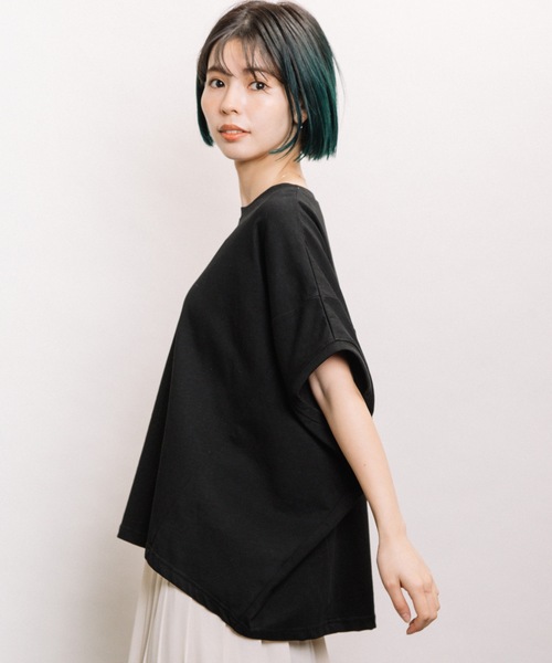 refinedworks（リファインドワークス）の「バンザイPO（Tシャツ/カットソー・レディース・ブラック/ベージュ/ブルー・FREE）」の5枚目の写真