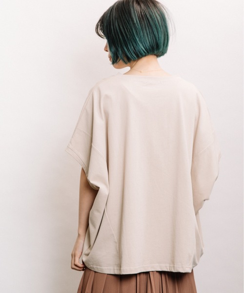 refinedworks（リファインドワークス）の「バンザイPO（Tシャツ/カットソー・レディース・ブラック/ベージュ/ブルー・FREE）」の21枚目の写真
