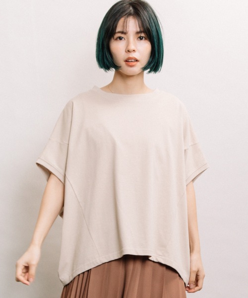 refinedworks（リファインドワークス）の「バンザイPO（Tシャツ/カットソー・レディース・ブラック/ベージュ/ブルー・FREE）」の11枚目の写真