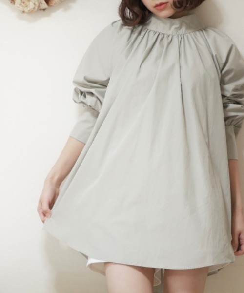 セール Gather Big Silhouette Blouse ギャザービッグシルエットブラウス シャツ ブラウス Myme Heart Be To マイミーハートビート のファッション通販 Zozotown