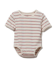 B:MING by BEAMS | MILLER / レインボー ボーダー ロンパース（60~80cm）(ロンパース)