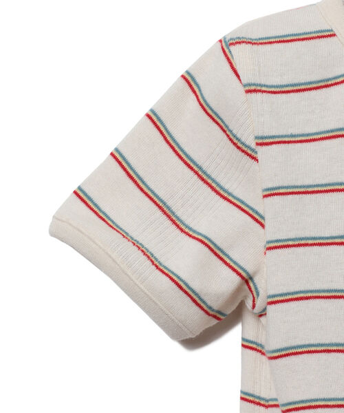 B:MING by BEAMS(ビーミングバイビームス)の「MILLER / レインボー ボーダー ロンパース(60~80cm)(ロンパース・キッズ・アイボリー・70-80cm/60-70㎝)」の6枚目の写真