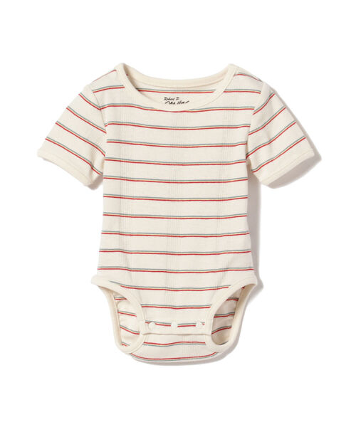 B:MING by BEAMS(ビーミングバイビームス)の「MILLER / レインボー ボーダー ロンパース(60~80cm)(ロンパース・キッズ・アイボリー・70-80cm/60-70㎝)」の14枚目の写真