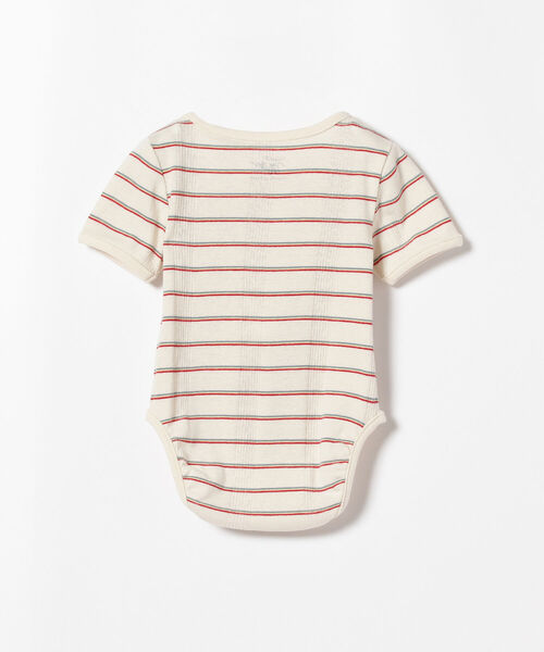 B:MING by BEAMS(ビーミングバイビームス)の「MILLER / レインボー ボーダー ロンパース(60~80cm)(ロンパース・キッズ・アイボリー・70-80cm/60-70㎝)」の10枚目の写真