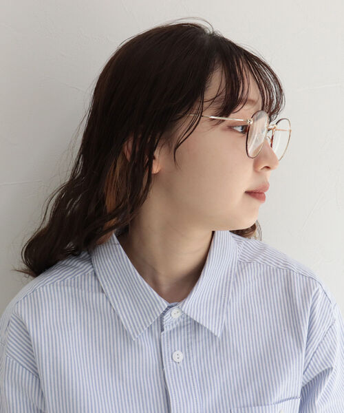 fredy emue（フレディエミュ）の「メタルフレームめがね（メガネ・レディース・ゴールド/ベージュ系その他3・FREE）」の5枚目の写真