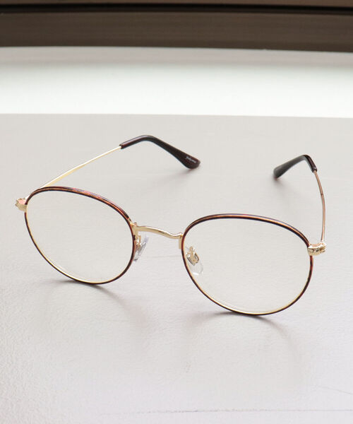 fredy emue（フレディエミュ）の「メタルフレームめがね（メガネ・レディース・ゴールド/ベージュ系その他3・FREE）」の4枚目の写真