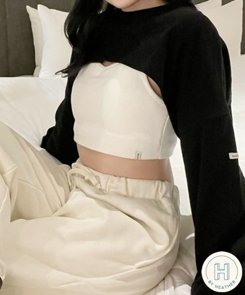 Heather(ヘザー)の「HOLiCカップ付きキャミソール 267904(キャミソール・レディース・オフホワイト/グレー/ブラック・FREE)」の3枚目の写真