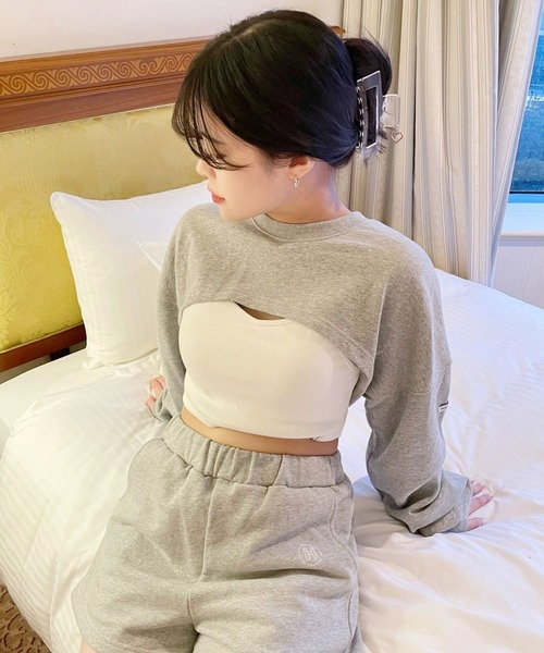 Heather(ヘザー)の「HOLiCカップ付きキャミソール 267904(キャミソール・レディース・オフホワイト/グレー/ブラック・FREE)」の4枚目の写真