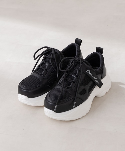 OLIVE des OLIVE（オリーブデオリーブ）の「タグ付きスニーカー（スニーカー・レディース・ホワイト/ブラック・SMALL/MEDIUM/LARGE）」の9枚目の写真