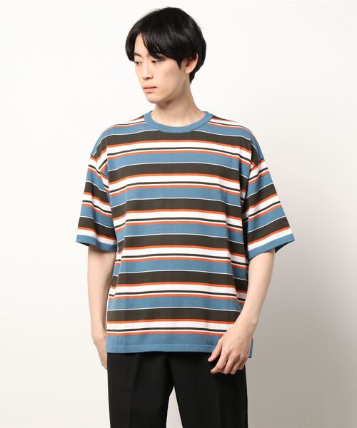 ATLANE 14GGマルチボーダーニットクルー(Tシャツ/カットソー)|JUGLANS(ユグランス)
