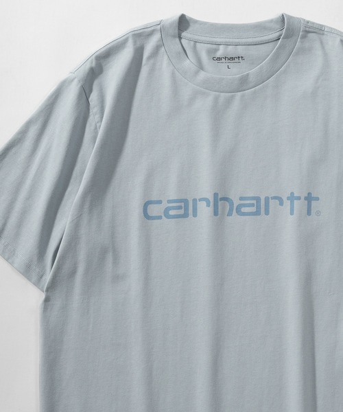 Carhartt WIP(カーハートダブリューアイピー)の「【Carhartt/カーハート】ブランドネームロゴプリント 半袖Tシャツ/CH SCRIPT T-SHIRT(Tシャツ/カットソー・レディース・ホワイト/ブラック/サックスブルー・M/L/XL)」の3枚目の写真