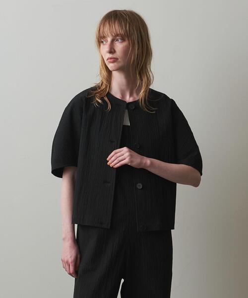 ＜Steven Alan＞リップル コットン ブラウス　ブラック　M Steven Alan（スティーブンアラン）の「＜Steven Alan＞RIPLE COTTON