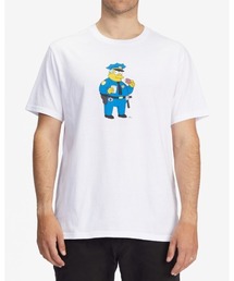 【直営店限定】BILLABONG メンズ SIMPSONS WIGGUM DONUT SS Tシャツ 【2022年春夏モデル】/ビラボン半袖Tシャツ
