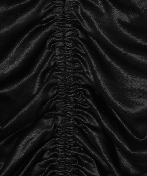 JEANASIS（ジーナシス）の「ストレッチギャザービスチェ/281453（その他トップス・レディース・ブラック/グリーン・FREE）」の11枚目の写真