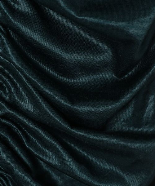 JEANASIS（ジーナシス）の「ストレッチギャザービスチェ/281453（その他トップス・レディース・ブラック/グリーン・FREE）」の12枚目の写真