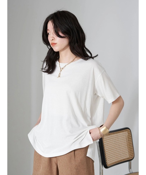 earth music&ecology（アースミュージックアンドエコロジー）の「SET2点 ジャガードベスト+Tシャツ（ニット/セーター・レディース・オリーブ/アイボリー/レッド系その他5・FREE）」の6枚目の写真