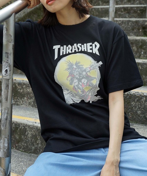 THRASHER(スラッシャー)の「Frocky Print OUTLAW S/S T-SHIRTS/スラッシャー半袖Tシャツ(Tシャツ/カットソー・メンズ・ブラック/ダークグリーン・MEDIUM/LARGE/X-LARGE/XX-LARGE)」の7枚目の写真