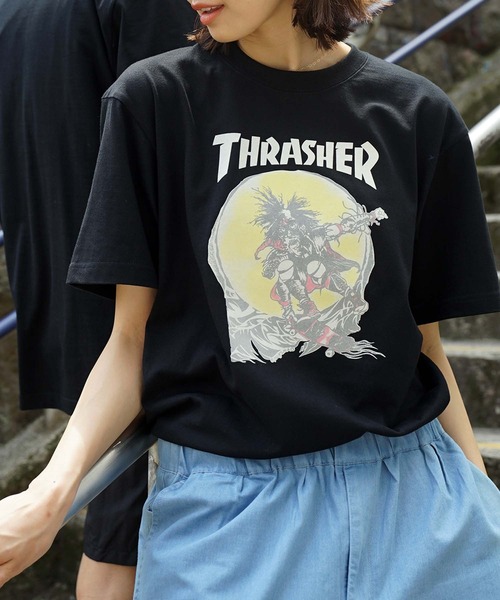 THRASHER(スラッシャー)の「Frocky Print OUTLAW S/S T-SHIRTS/スラッシャー半袖Tシャツ(Tシャツ/カットソー・メンズ・ブラック/ダークグリーン・MEDIUM/LARGE/X-LARGE/XX-LARGE)」の9枚目の写真