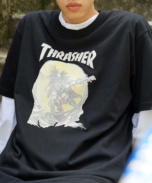 THRASHER(スラッシャー)の「Frocky Print OUTLAW S/S T-SHIRTS/スラッシャー半袖Tシャツ(Tシャツ/カットソー・メンズ・ブラック/ダークグリーン・MEDIUM/LARGE/X-LARGE/XX-LARGE)」の11枚目の写真