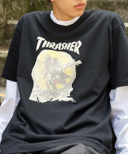 THRASHER(スラッシャー)の「Frocky Print OUTLAW S/S T-SHIRTS/スラッシャー半袖Tシャツ(Tシャツ/カットソー・メンズ・ブラック/ダークグリーン・MEDIUM/LARGE/X-LARGE/XX-LARGE)」の12枚目の写真